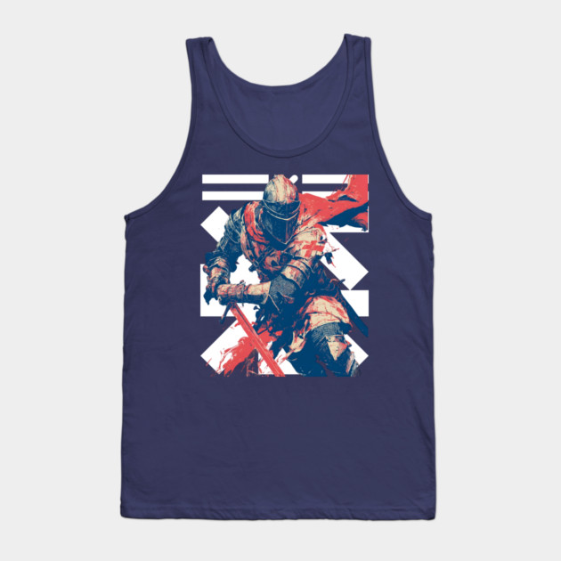 Valiant Medieval Knight in Armor Tank Top by TuncGK