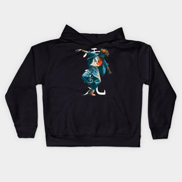 Urban Street Breakdancer Kids Hoodie by TuncGK