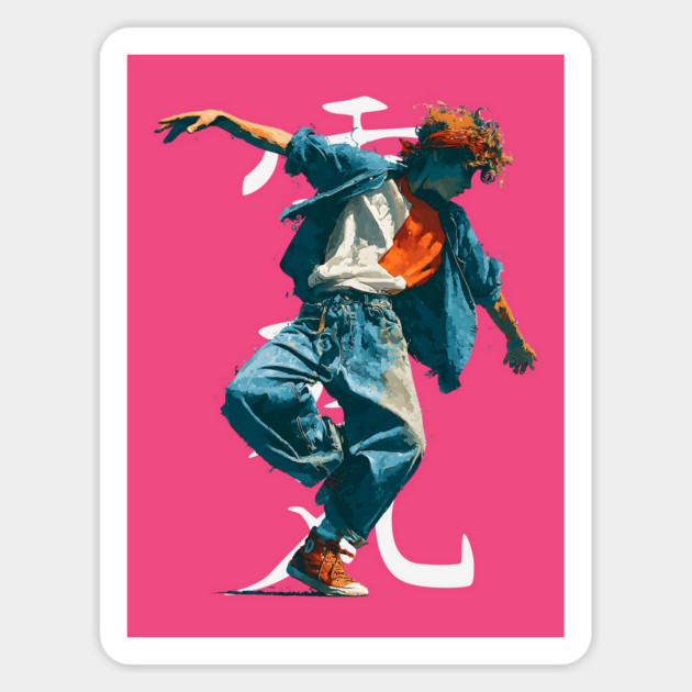 Urban Street Breakdancer Magnet by TuncGK