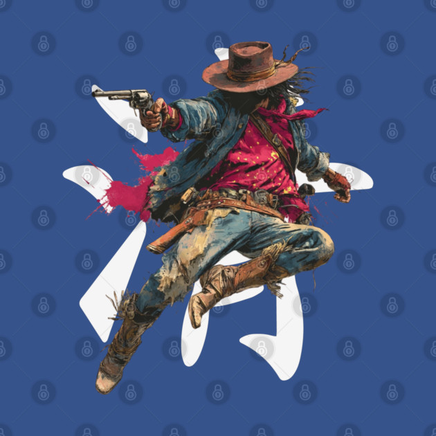 Leaping Gunslinger Cowgirl by TuncGK