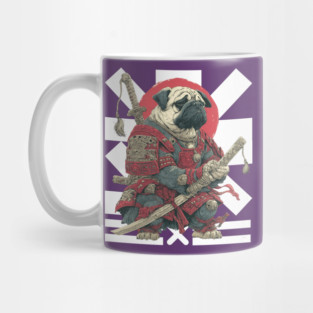Bushido Pug: The Samurai Dog Warrior Mug