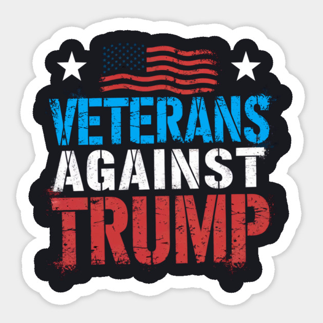 Veterans Against Trump Sticker by Charles's Store 8