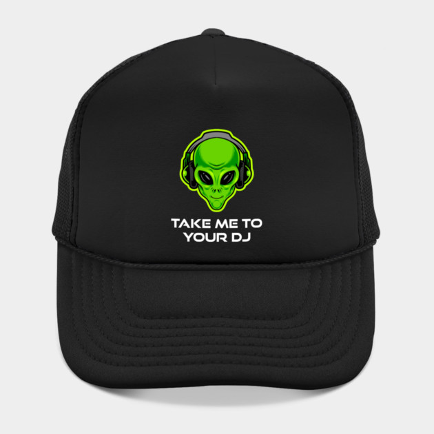 Take Me to Your DJ – Funny Alien Rave Dance Music Design by Butter Creative