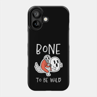 Bone to Be Wild – Funny Halloween Skeleton Riding Ghost Design Phone Case