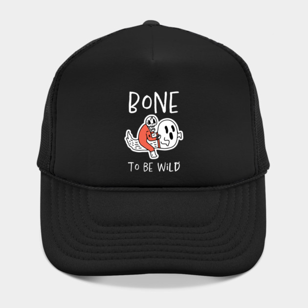 Bone to Be Wild – Funny Halloween Skeleton Riding Ghost Design by Butter Creative