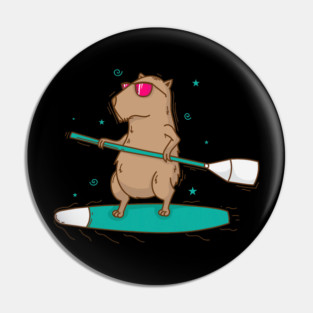 Guinea Pig Caviidae Guinea Pig surfing Rodent Pin