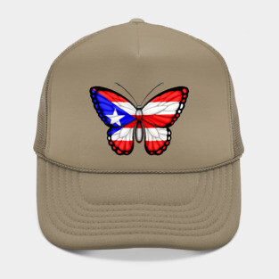Puerto Rican Flag Butterfly Hat