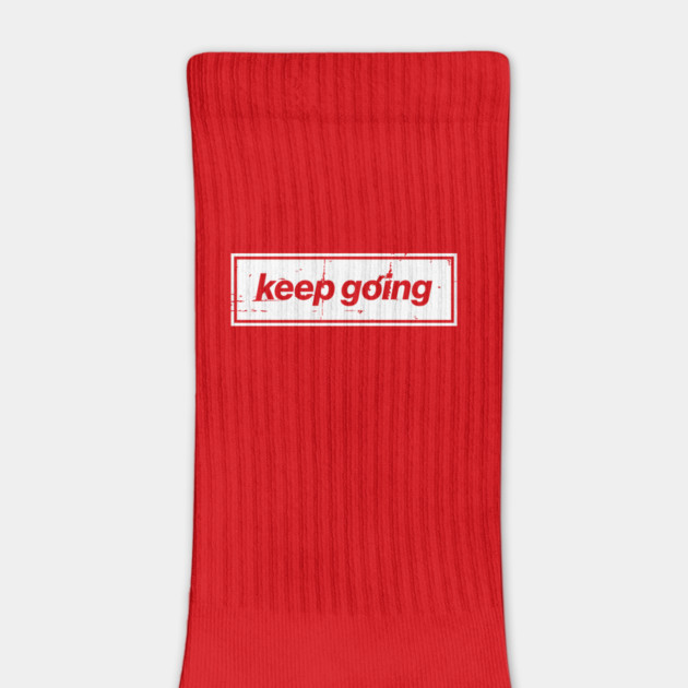 Keep Going Oasis Distressed Typography – Bold Positive Message Design by Butter Creative