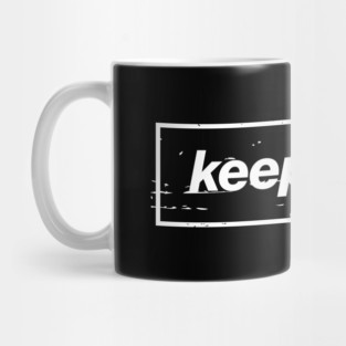 Keep Going Oasis Distressed Typography – Bold Positive Message Design Black Mug