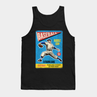 1960s Baseball Card Wrapper Bubble Gum Cards Tank Top