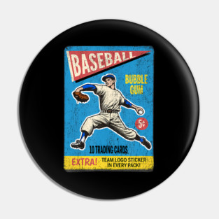 1960s Baseball Card Wrapper Bubble Gum Cards Pin