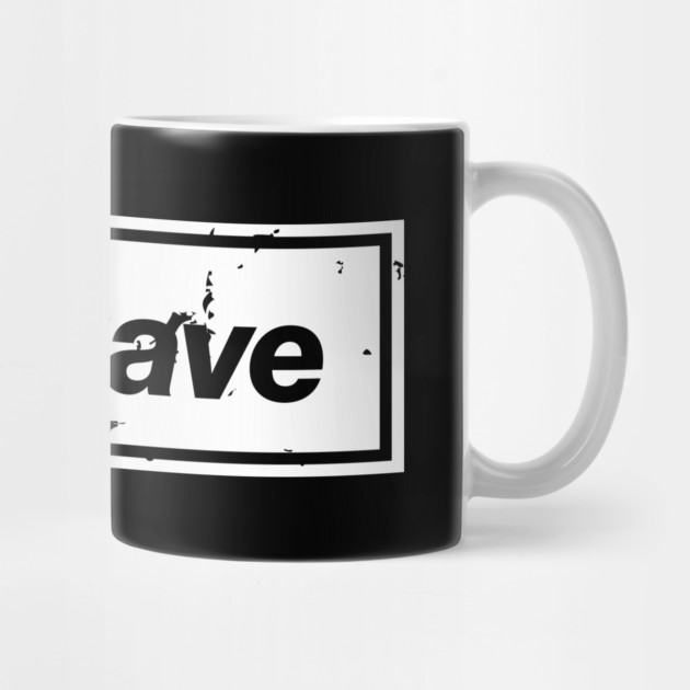 Be Brave Oasis Distressed Typography – Bold Positive Message Design White by Butter Creative