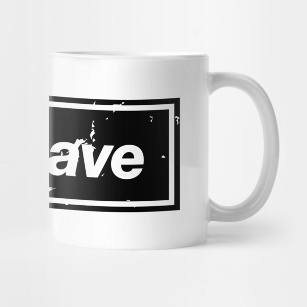 Be Brave Oasis Distressed Typography – Bold Positive Message Design Black by Butter Creative