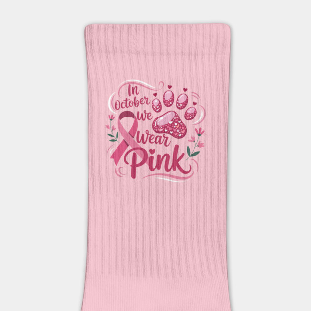 In October We Wear Pink Paw of Hope – Breast Cancer Awareness by ism's Store