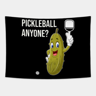 Anyone Pickle Ball Tapestry
