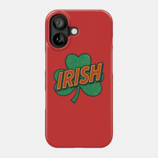 Irish Retro Comic Book Style Logo Phone Case