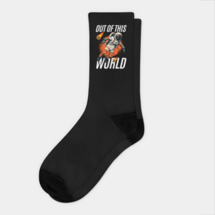 Out of This World – Bold Astronaut Space Graphic Gift Socks