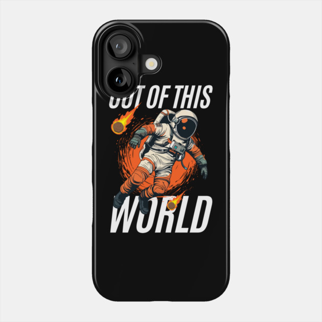 Out of This World – Bold Astronaut Space Graphic Gift Phone Case by MakerMind8.2