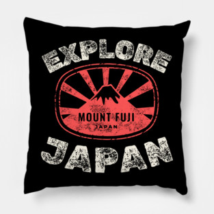 Explore Japan – Mount Fuji Travel Adventure Graphic Gift Pillow