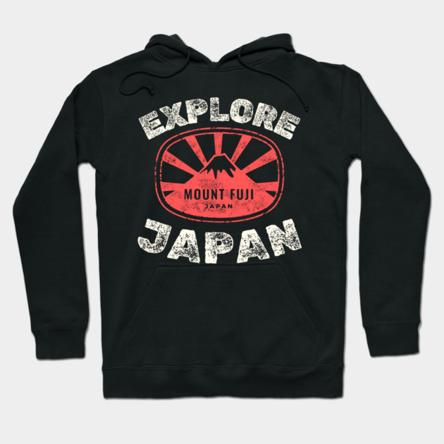 Explore Japan – Mount Fuji Travel Adventure Graphic Gift Hoodie by MakerMind8.2
