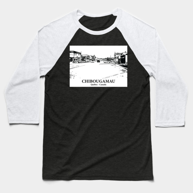 Chibougamau - Québec Baseball T-Shirt by Lakeric
