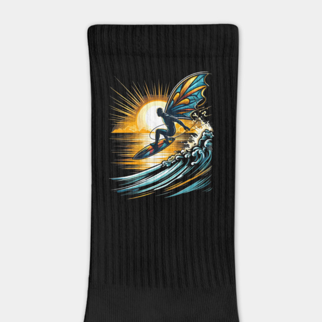 Surfboarder Sunset Wave Surfing Surfboard Lover Beach Surfer by ism's Store