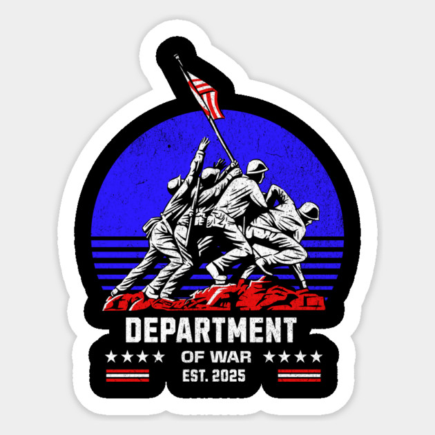 Department of War – Est. 2025 Parody Satire Sticker by ArtistTee ⭐⭐⭐⭐⭐