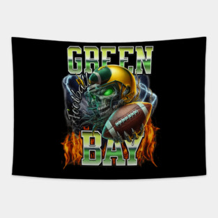 Vintage Green Bay Football Team Packers 2025 Tapestry