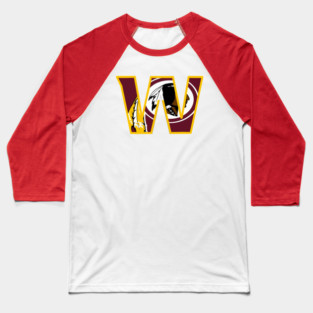 Vintage Washington Football Commanders Redskins Hail Baseball T-Shirt
