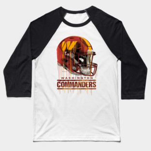 Vintage Washington Football Commanders Redskins Hail Baseball T-Shirt