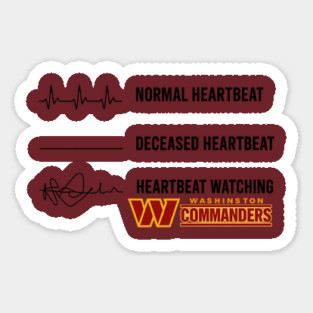 Vintage Washington Football Commanders Redskins Hail Sticker