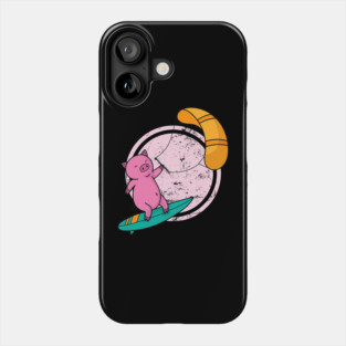 Pig at Kite Surfing Phone Case