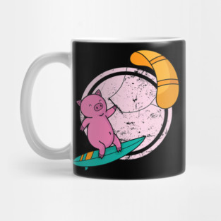 Pig at Kite Surfing Mug