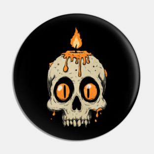 Skull Candlelight Pin