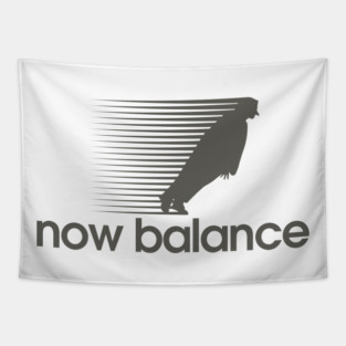 Now Balance Grey Logo Tapestry