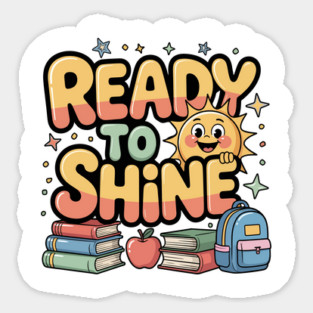 Fun First Day of School Tee for Students or Preschoolers Sticker