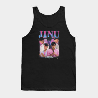 Jinu KPop Demon Hunters HuntrX Idol Anime Character Poster Style Tank Top