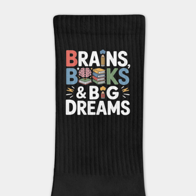 Brains Books and Big Dreams Cool Back to School Kids Student by ism's Store