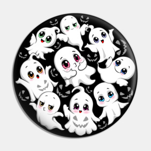 Baby Ghosts Spooky Cute Halloween Mood Pin