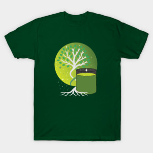 Green Tea Glow – Tree of Life Moon T-Shirt