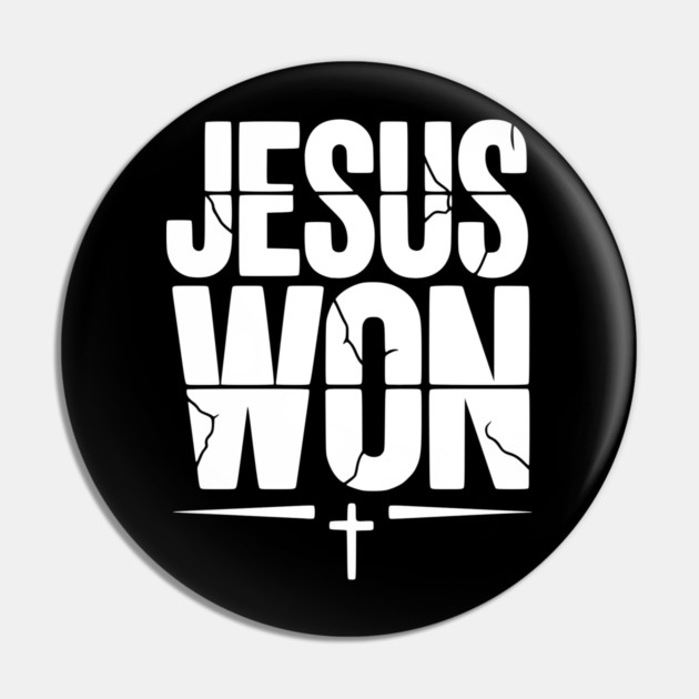 Jesus Won Pin by Frank Ring
