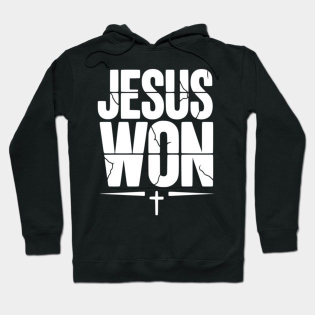 Jesus Won Hoodie by Frank Ring