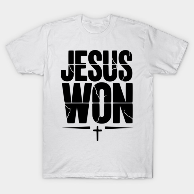 Jesus Won T-Shirt by Frank Ring