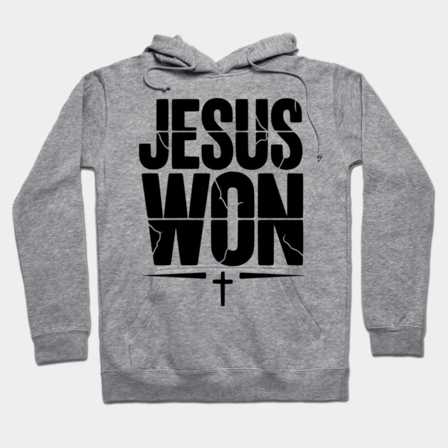 Jesus Won Hoodie by Frank Ring