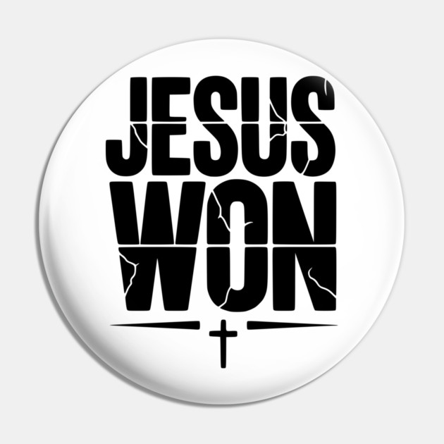 Jesus Won Pin by Frank Ring