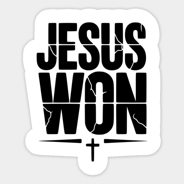 Jesus Won Magnet by Frank Ring