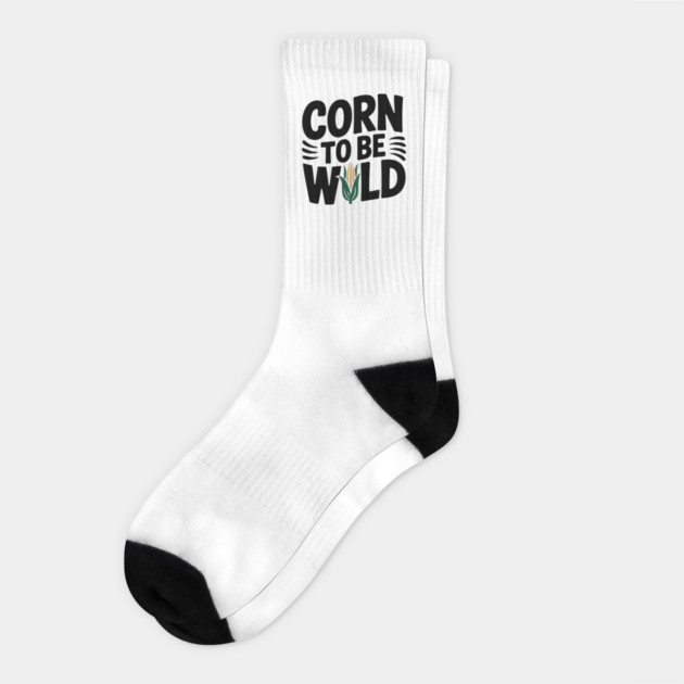 Corn To Be Wild Socks by Frank Ring
