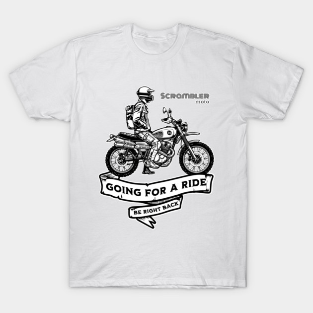 Scrambler Motorcycle Art | Retro Off-Road Design T-Shirt by monsalveautos