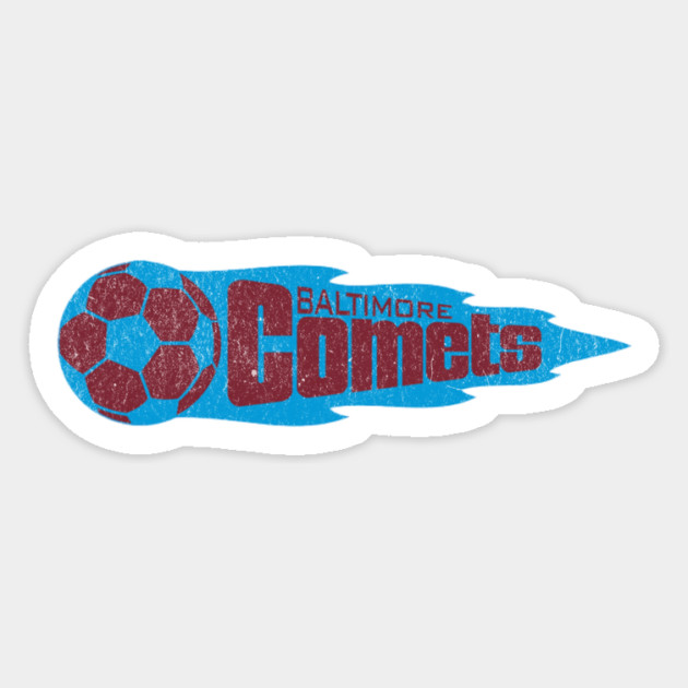 Baltimore Comets Retro Soccer 1970s Vintage Team Design Magnet by Yesteeyear