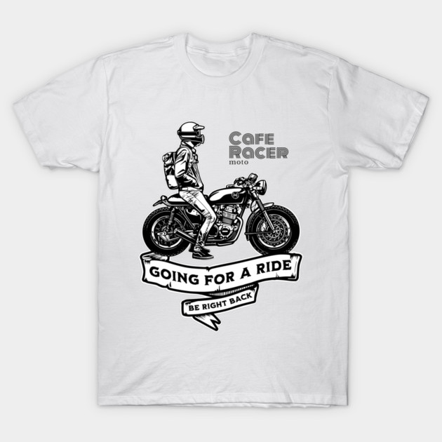 Café Racer Motorcycle | Retro Biker Design T-Shirt by monsalveautos